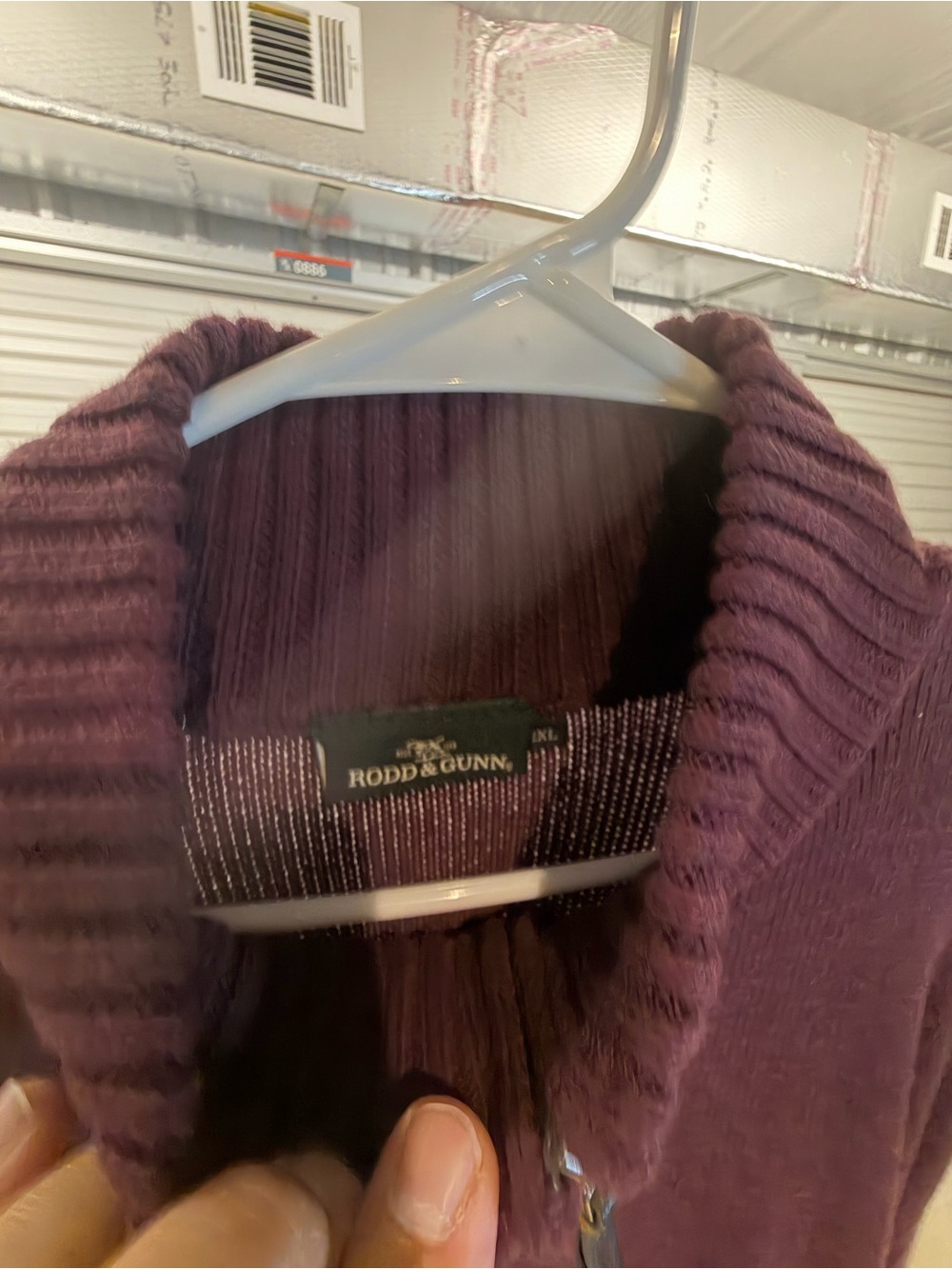 Rodd & Gunn Women's Deep Plum Ribbed Zip Cardigan